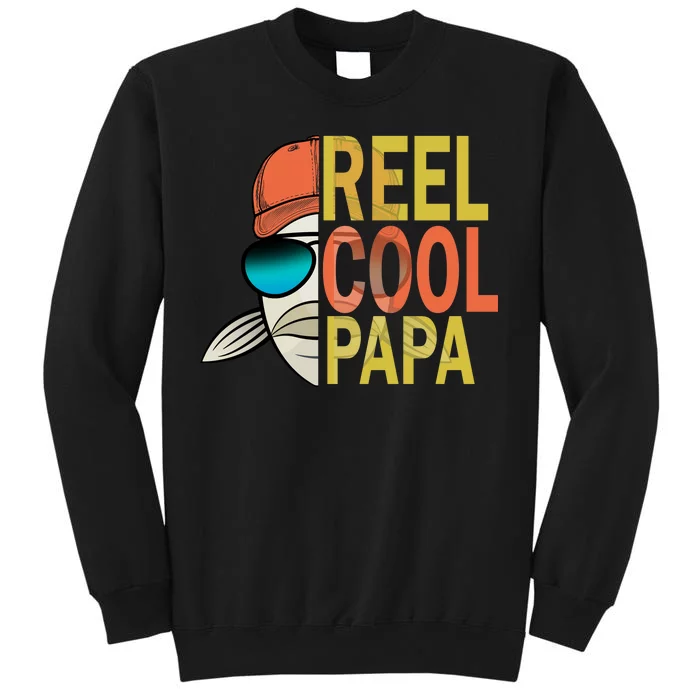 Reel Cool Fishing Papa Tall Sweatshirt