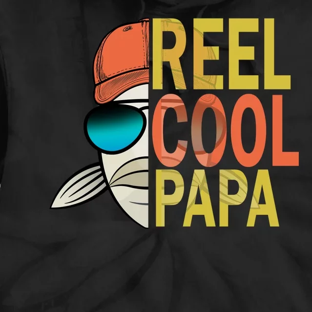 Reel Cool Fishing Papa Tie Dye Hoodie