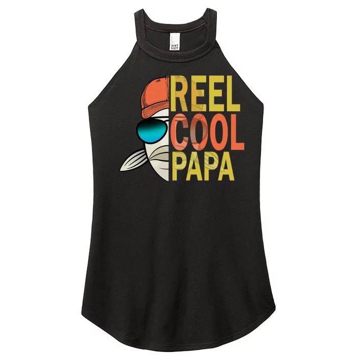 Reel Cool Fishing Papa Women’s Perfect Tri Rocker Tank