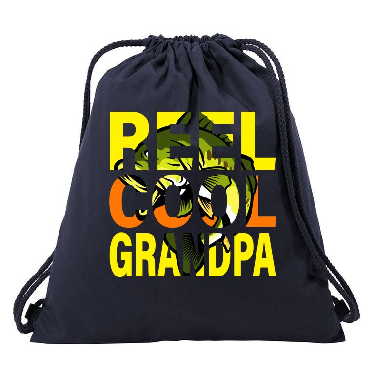 Reel Cool Grandpa Drawstring Bag