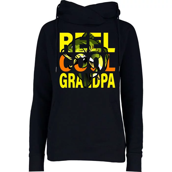 Reel Cool Grandpa Womens Funnel Neck Pullover Hood