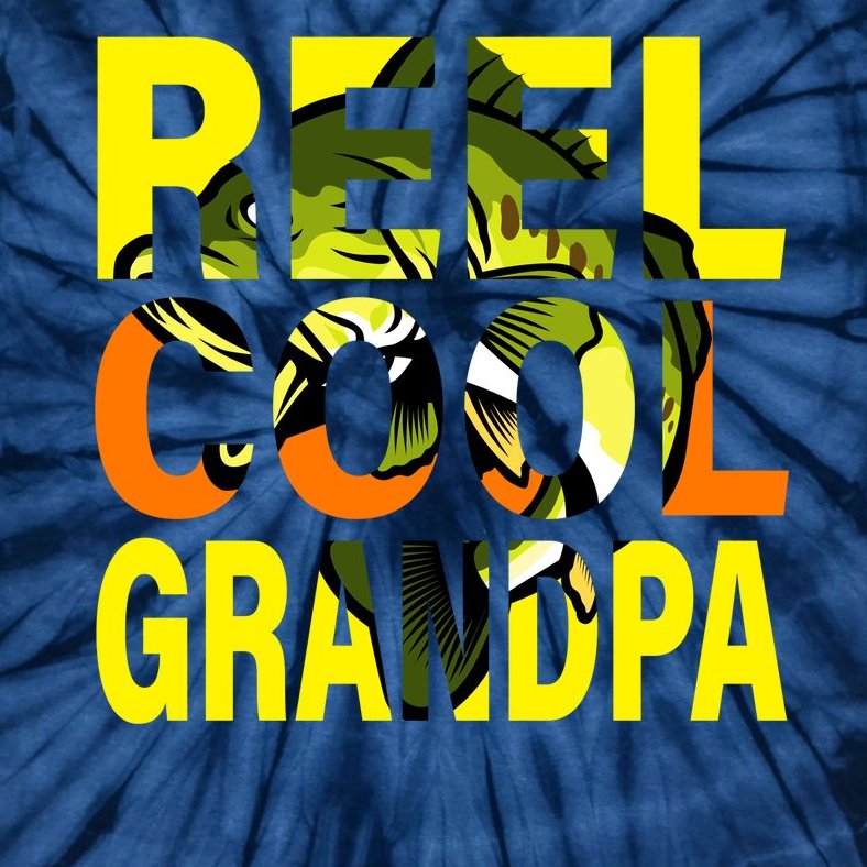 Reel Cool Grandpa Tie-Dye T-Shirt