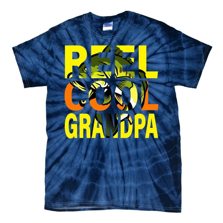 Reel Cool Grandpa Tie-Dye T-Shirt