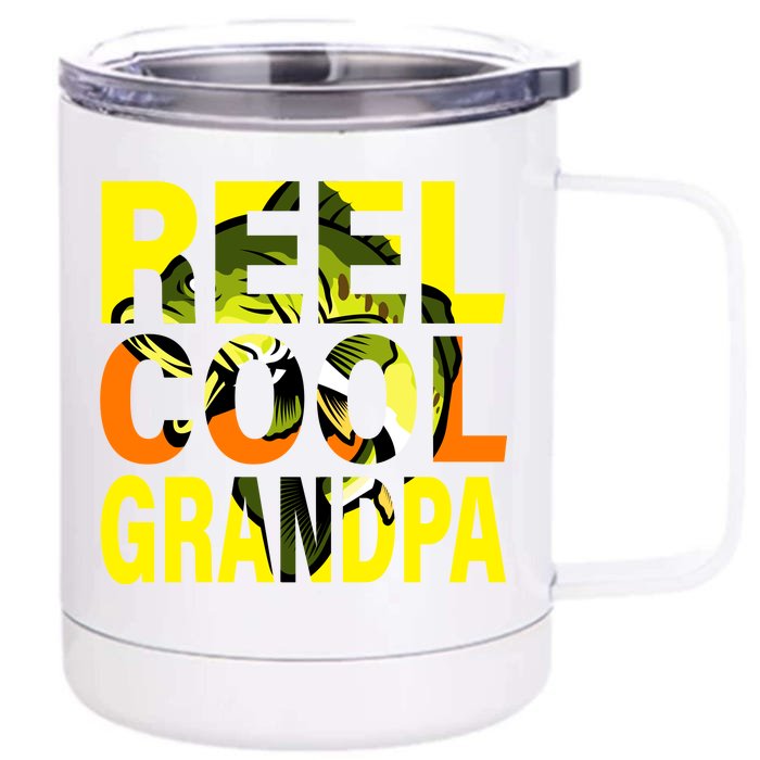 Reel Cool Grandpa Front & Back 12oz Stainless Steel Tumbler Cup