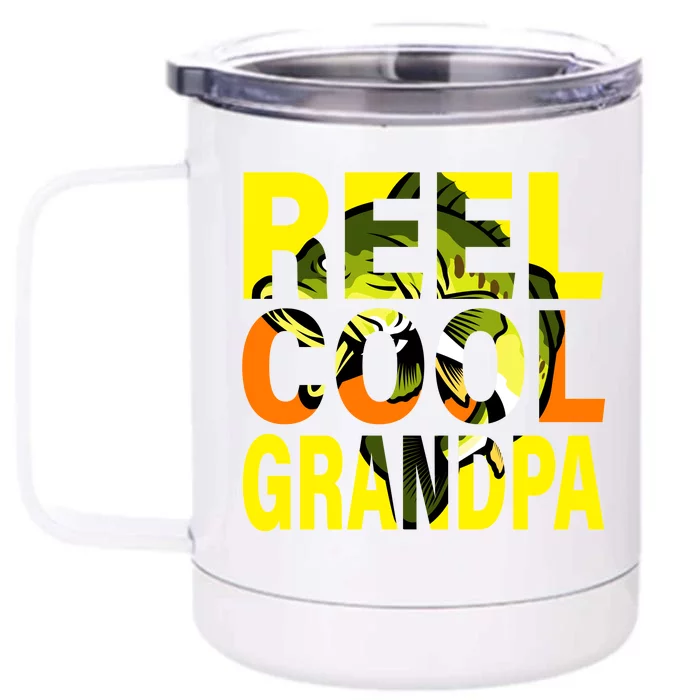 Reel Cool Grandpa Front & Back 12oz Stainless Steel Tumbler Cup