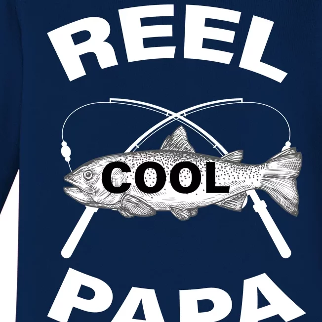 Reel Cool Papa Baby Long Sleeve Bodysuit