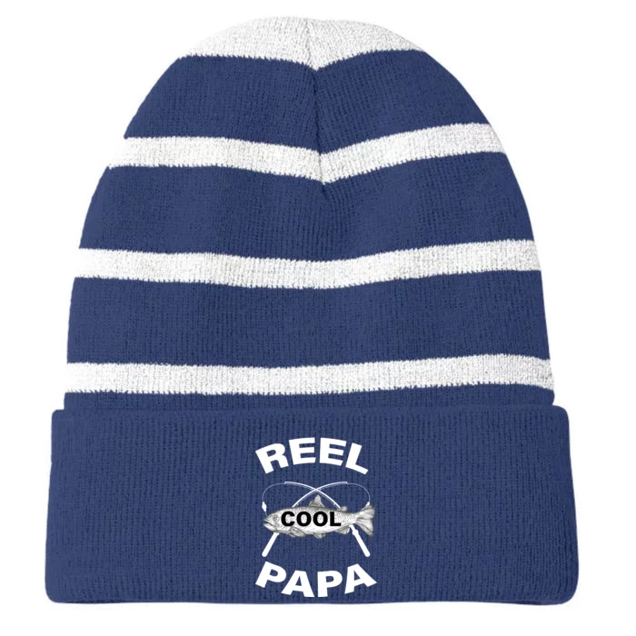 Reel Cool Papa Striped Beanie with Solid Band