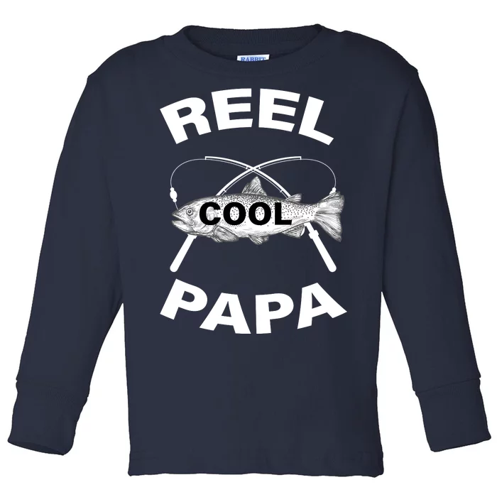 Reel Cool Papa Toddler Long Sleeve Shirt