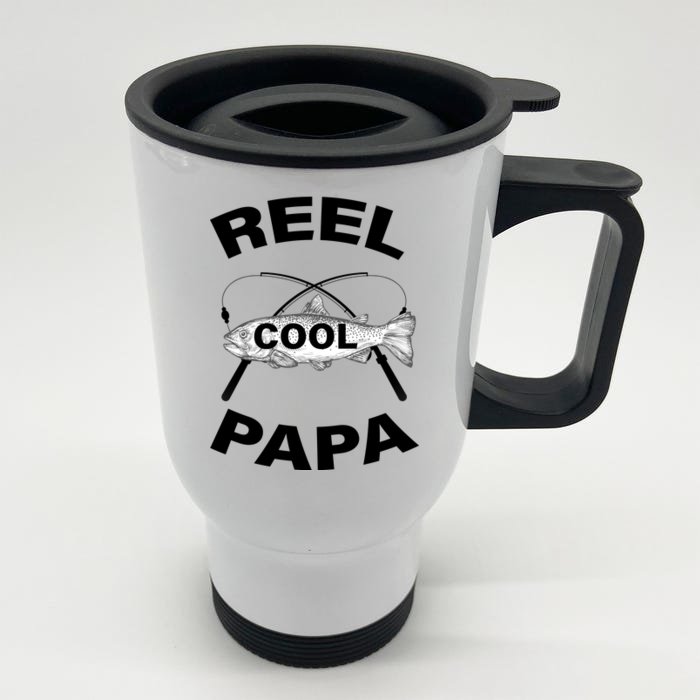 Reel Cool Papa Front & Back Stainless Steel Travel Mug