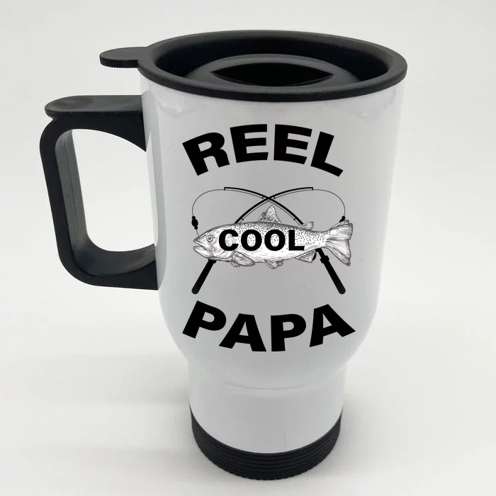 Reel Cool Papa Front & Back Stainless Steel Travel Mug