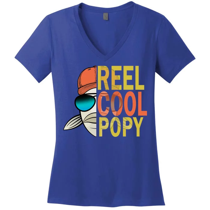 Reel Cool Popy Women's V-Neck T-Shirt