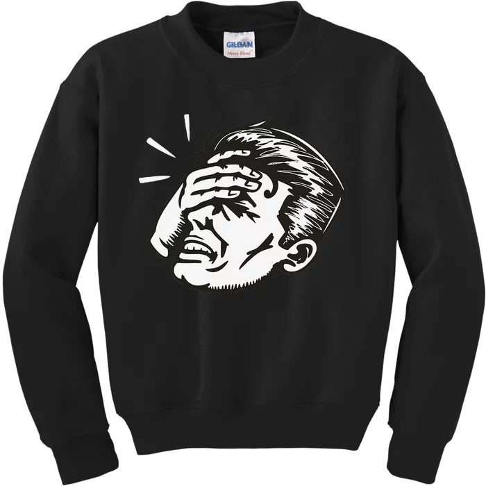 Retro Epic Fail Vintage Facepalm Kids Sweatshirt