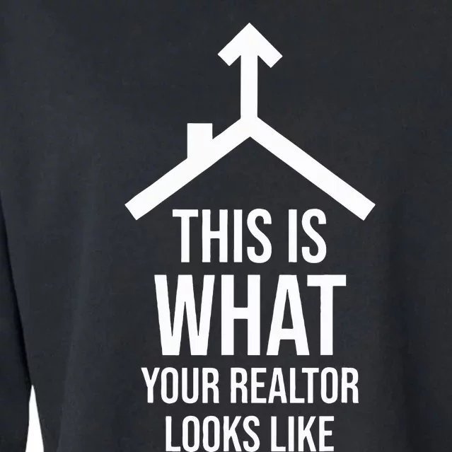 Realtor Estate Funny Gifts Cropped Pullover Crew