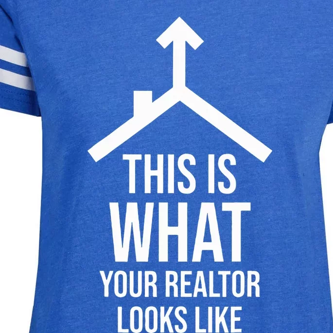 Realtor Estate Funny Gifts Enza Ladies Jersey Football T-Shirt