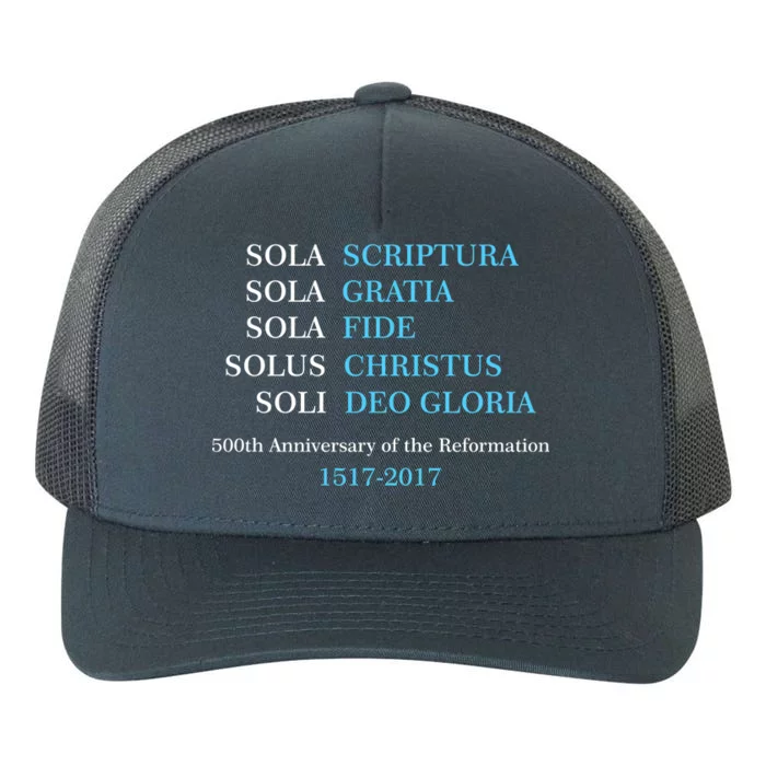 Reformation 500th Anniversary Five Solas Yupoong Adult 5-Panel Trucker Hat