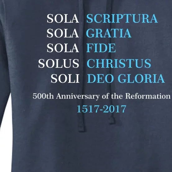 Reformation 500th Anniversary Five Solas Women's Pullover Hoodie