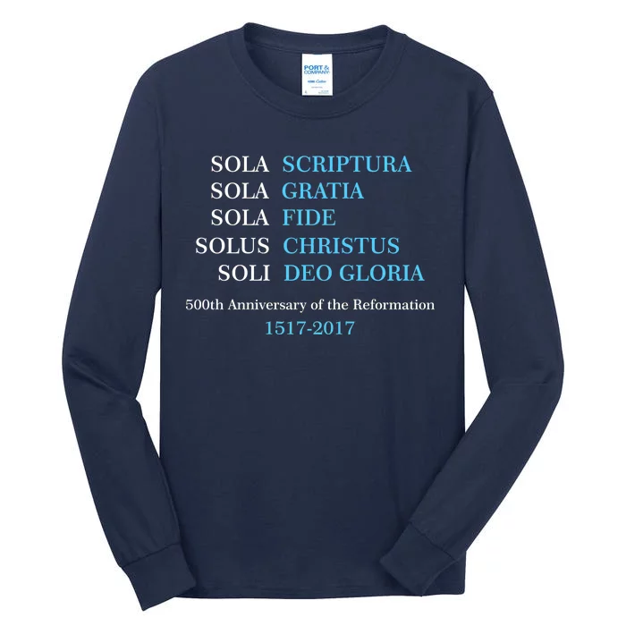 Reformation 500th Anniversary Five Solas Tall Long Sleeve T-Shirt