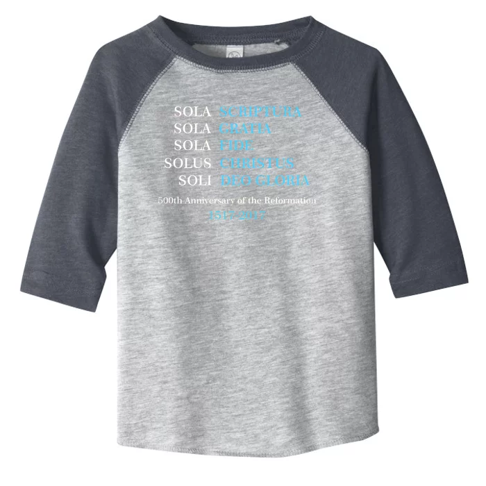 Reformation 500th Anniversary Five Solas Toddler Fine Jersey T-Shirt