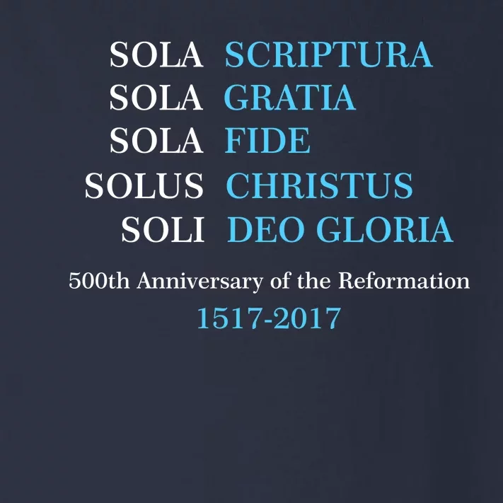 Reformation 500th Anniversary Five Solas Toddler Long Sleeve Shirt