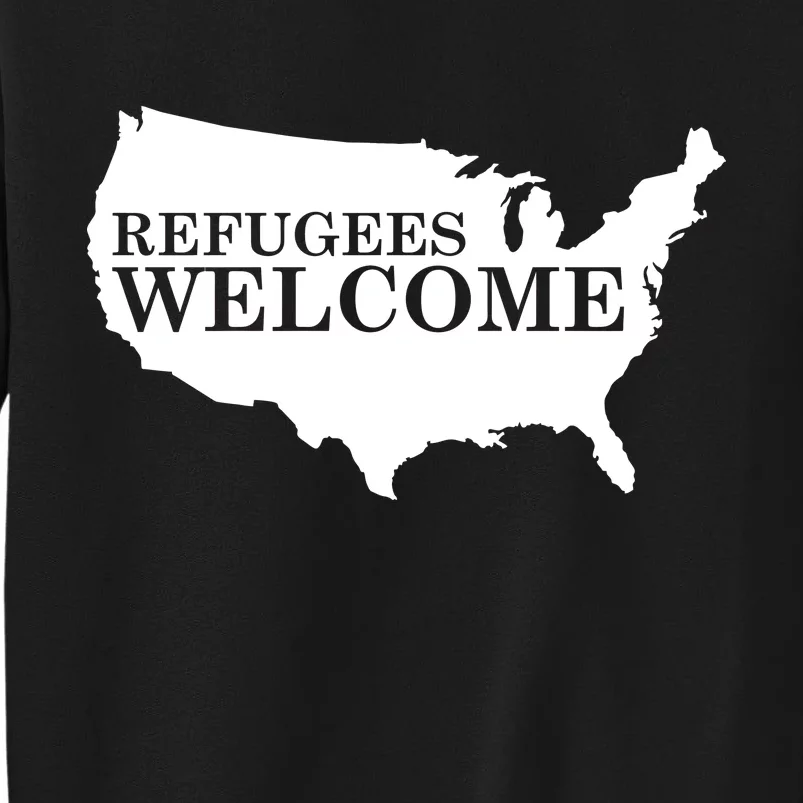 Refugees Welcome in the USA Country Anti Travel Ban Sweatshirt