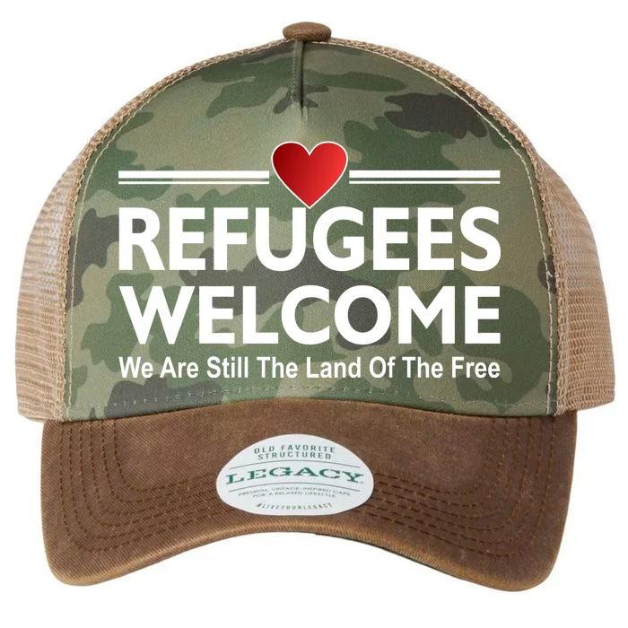 Refugees Welcome We Are Still The Land Of The Free Legacy Tie Dye Trucker Hat