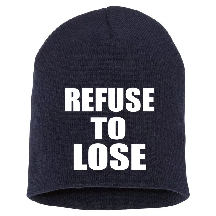 Refuse To Lose Short Acrylic Beanie