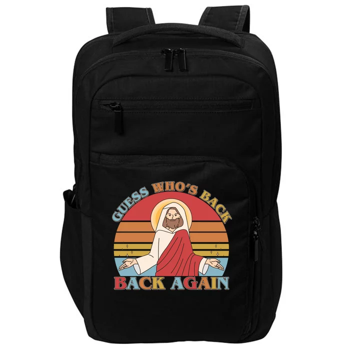 Retro Easter Guess Who Back Again Jesus Resurrection Impact Tech Backpack