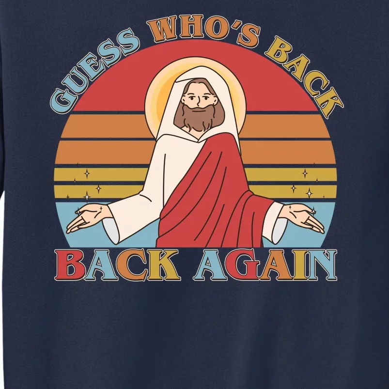 Retro Easter Guess Who Back Again Jesus Resurrection Sweatshirt