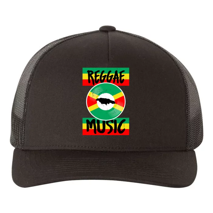 Reggae Music Jamaica Yupoong Adult 5-Panel Trucker Hat