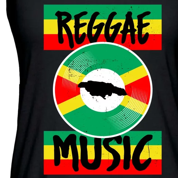 Reggae Music Jamaica Ladies Essential Flowy Tank