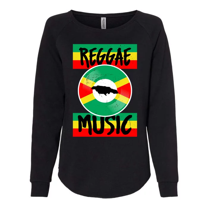 Reggae Music Jamaica Womens California Wash Sweatshirt