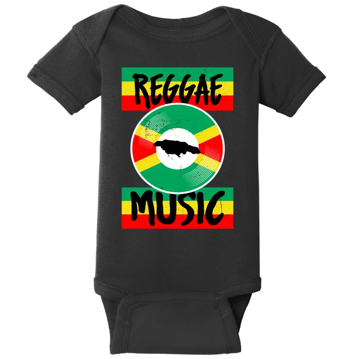 Reggae Music Jamaica Baby Bodysuit