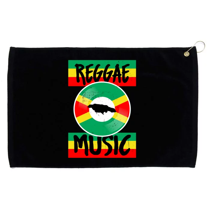 Reggae Music Jamaica Grommeted Golf Towel