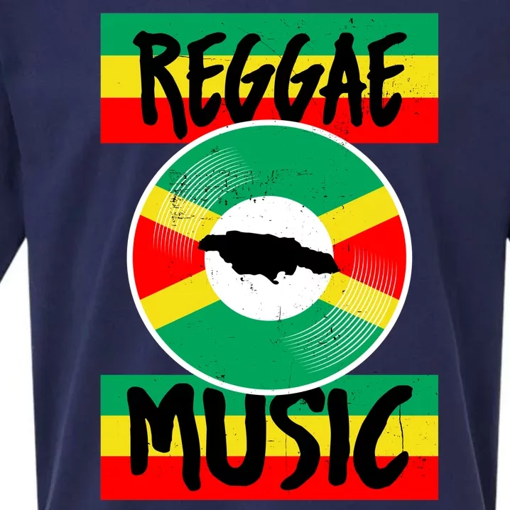 Reggae Music Jamaica Sueded Cloud Jersey T-Shirt