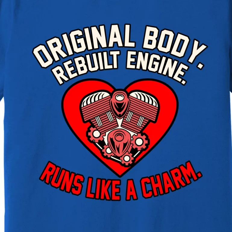 Rebuilt Engine Heart Disease Awareness Survivor Graphic Gift Premium T-Shirt