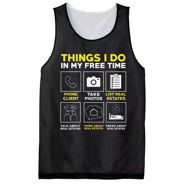 Real Estate Humor Agent Realtor Mesh Reversible Basketball Jersey Tank