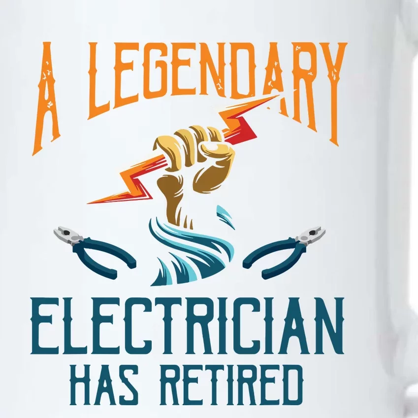 Retired Electrician Humor Electrician Retirement Gift Black Color Changing Mug