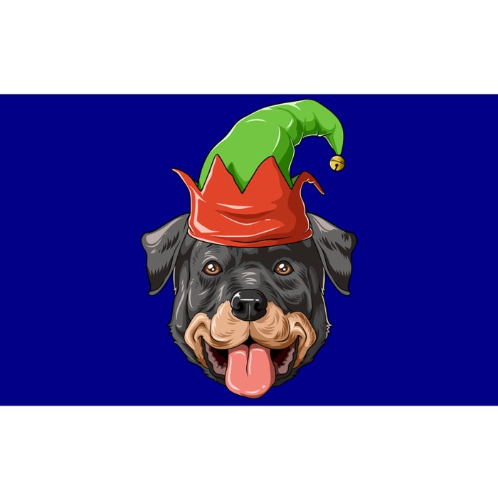 Rottweiler Elf Hat Christmas Rottweiler Gift Bumper Sticker