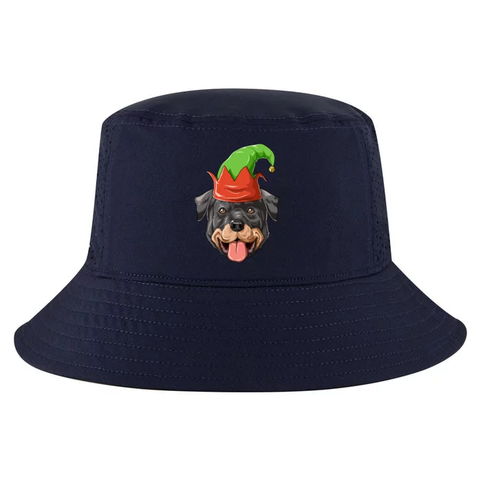 Rottweiler Elf Hat Christmas Rottweiler Gift Cool Comfort Performance Bucket Hat