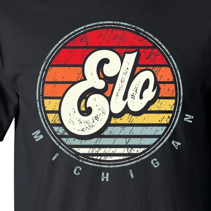 Retro Elo Home State Cool 70s Style Sunset Tall T-Shirt