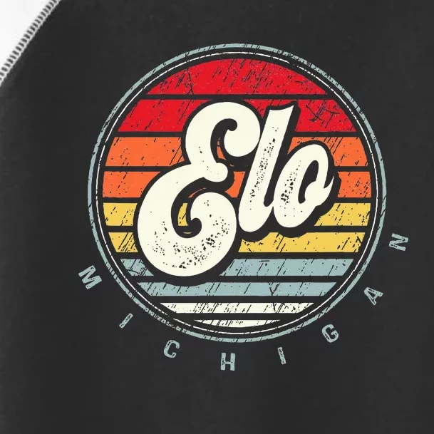 Retro Elo Home State Cool 70s Style Sunset Toddler Fine Jersey T-Shirt