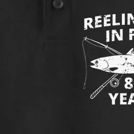 Reeling Em In For 80 Years 80th Birthday Fishing Gift Dry Zone Grid Performance Polo