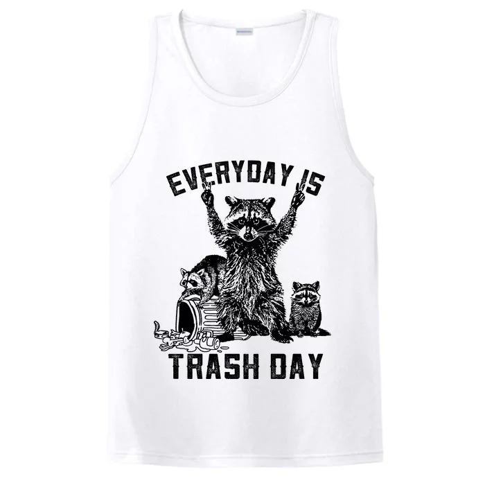 Raccoon Everyday Is Trash Day Performance Tank