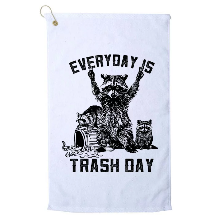 Raccoon Everyday Is Trash Day Platinum Collection Golf Towel