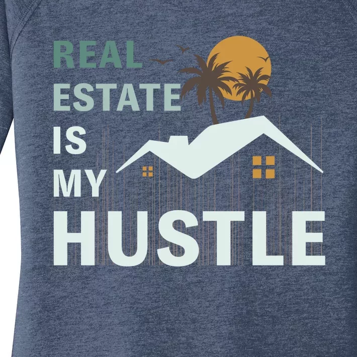 Real Estate Is My Hustle Women's Perfect Tri Tunic Long Sleeve Shirt