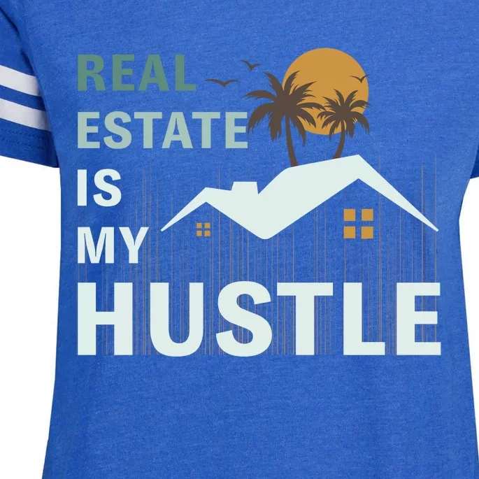 Real Estate Is My Hustle Enza Ladies Jersey Football T-Shirt