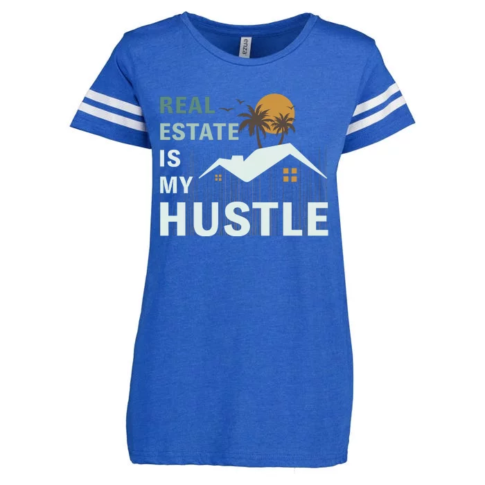 Real Estate Is My Hustle Enza Ladies Jersey Football T-Shirt