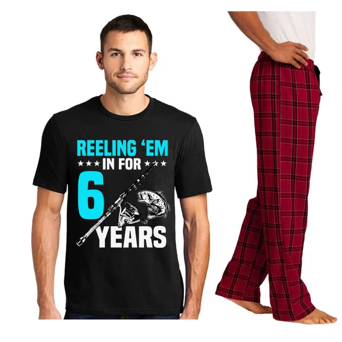 Reeling Em In For 6 Years Birthday 6th Bday Celebration Pajama Set