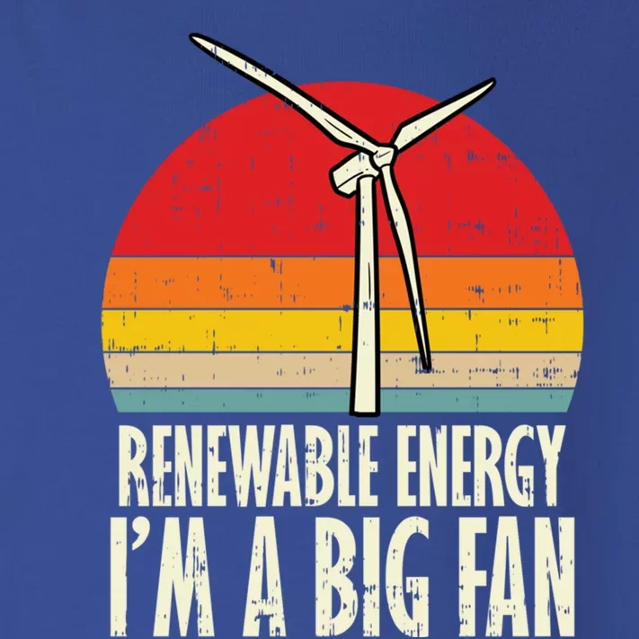 Renewable Energy Im A Big Fan Retro Earth Day 2020 Gift Toddler Long Sleeve Shirt