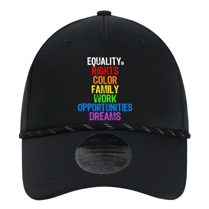 Rainbow Equality In Rights Tee Hu Rights Blm Lgbtq Pride Gift Performance The Dyno Cap